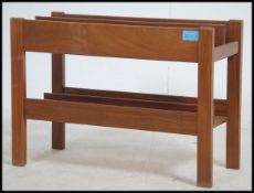A 1970's Danish teak wood retro magazine rack - ca