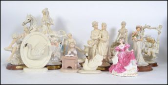 A LEONARDO figurine having sticker to underside with 1994 - ' Summer Bouquet ' along with a Leonardo