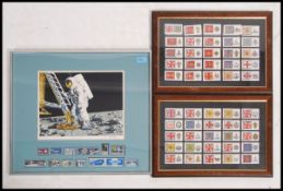 A framed and glazed limited edition commemorative 10th anniversary presentation of the Apollo moon