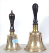 Two late 19th century / early 20th century brass h