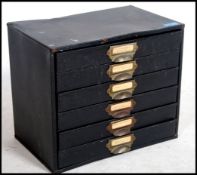 2 retro 20th century pressed metal filing index dr