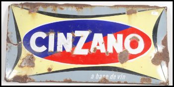 A vintage mid century enamel advertising sign of F