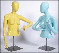 A pair of very good quality contemporary shop habe