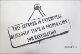 An original Ghostboy stencil print limited edition