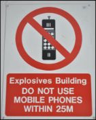 Ex RAF Lyneham - Metal advertising warning sign  '