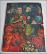 D Taylor. A pair of 20th century oil on canvas pai