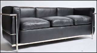 After Le Corbusier. A beautiful  ' LC2 ' type blac