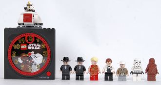 LEGO STAR WARS CLOCK & MINIFIGURES