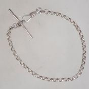 A silver ball linked bracelet chain with