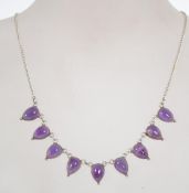 A silver 925 curb link necklace chain wi