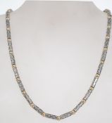 A silver 925 Byzantine style necklace wi