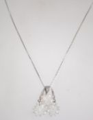 A silver 925 snowflake star box link nec