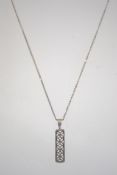 A silver 925 curb linked necklace chain