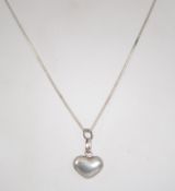 A silver 925 snake link necklace chain w