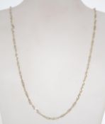 A silver 925 curb twist necklace chain w