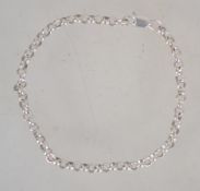 A silver 925 rolo linked christening bra