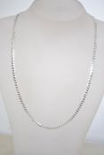 A silver belcher linked 925 necklace cha