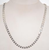 A silver belcher linked necklace chain w