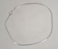 A 925 Italian silver snake chain anklet