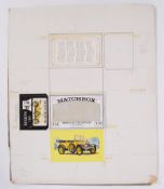 RARE MATCHBOX ORIGINAL ARTWORK