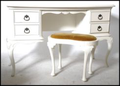 A Willis & Gambier painted Louis 16th style dressi