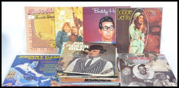 A collection of long play vinyl LP's. Various arti