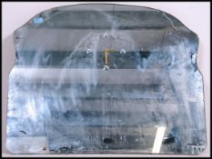 A 1930's Art Deco frameless bevelled edge mirror h