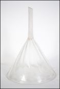 A 19th century believed Georgian glass wine funnel