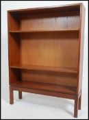 A retro 20th century 1970's teak open bookcase hav