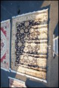 A large Persian Ziegler carpet - rug having blue g