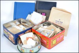 A large collection of stamps to include British an