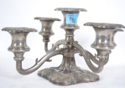 A five sconce  silver plated candelabra / table ce