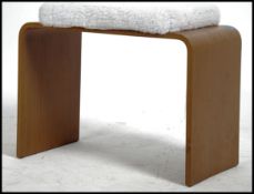 A retro 20th century bentwood dressing table stool