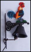 A vintage style, 20th century cast iron bell of a