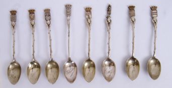 BATTLEFIELD CRESTED TEASPOONS