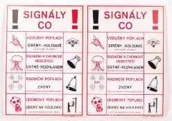 CZECH AIR RAID WARNING SIGNS