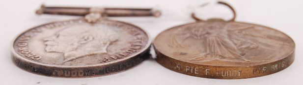 WWI BROTHERS MEDAL PAIR