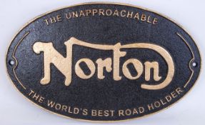NORTON PLAQUE