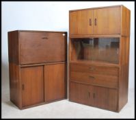 A collection of retro mid century modular wall units in the manner of Ladderax / Avalon. Unnamed