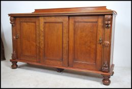 A large VIctorian solid mahogany sideboard dresser