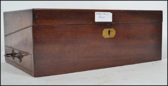 A 19th Century Rosewood writing slope, interior contains inkwells etc. Measures 40cm wide.