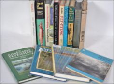 A collection of Fishing reference books to include many titles. Fly Fishing, Shoreline Fishing Trout