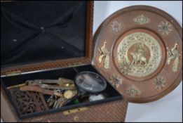 A stunning mxed lot to include Ingersol watches, desk calendar, Bakelite hair clippers, lighters,