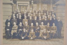 1912 HM Dockyard, Devonport Works Dept Admiralty staff large mounted  photo by Heath of Plymouth.