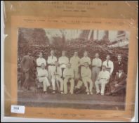 1897 Redland Park Cricket Club team. Original large mounted sepia photo with named players &