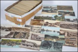 Postcards. Shoebox of British vintage views. Some 700.