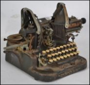 An early 20th century The Oliver Typewriter model NO.5 C1910 by the Oliver Company of Chicago.