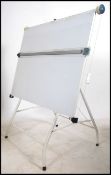A late 20th century draughtsman / architects drawing board with large board raised on folding a-