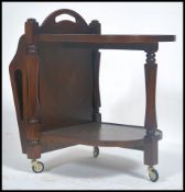 A vintage mid 20th century Canterbury / drinks trolley combination.