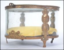 A large 20th century bevelled glass and gilt metal